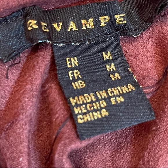 Plum Suede Mini Dress with High Neck size M - Picture 8 of 8